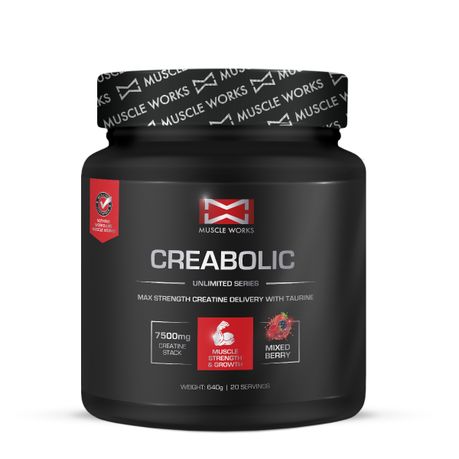Muscle Works Creabolic 640g – Advanced Creatine Blend (Mixed Berry)
