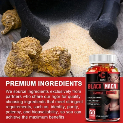 Maca Gummies for Men & Women – Natural Energy, Mood & Strength