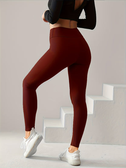 High-Waist Seamless Yoga Leggings – Slim Fit Stretch Activewear for Women