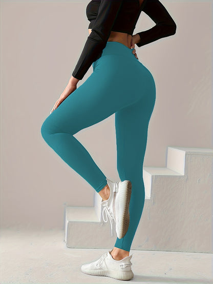 High-Waist Seamless Yoga Leggings – Slim Fit Stretch Activewear for Women